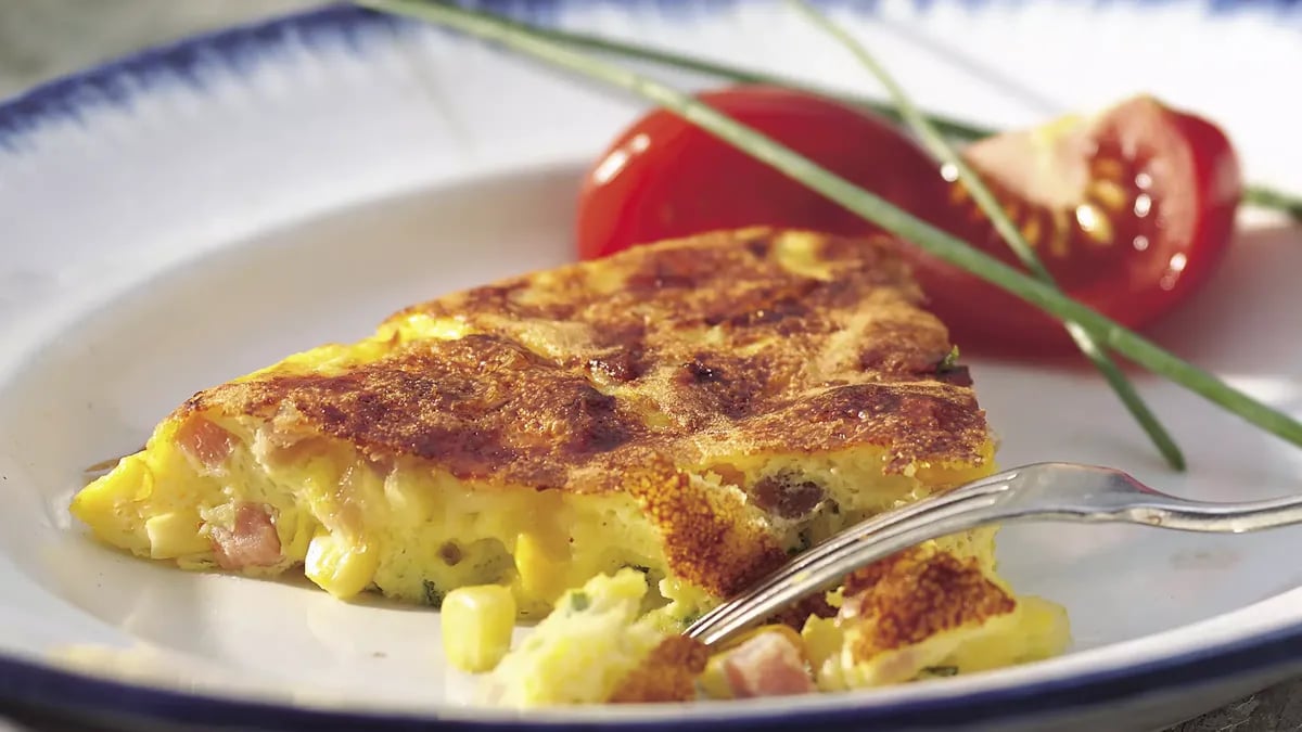 Ham and Corn Frittata