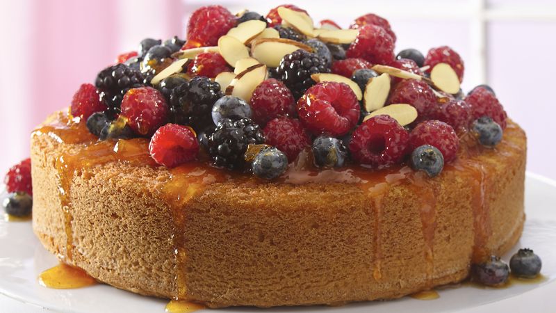 Fruit-Topped Almond Cake