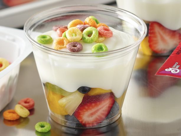 Rainbow of Fruit Parfait