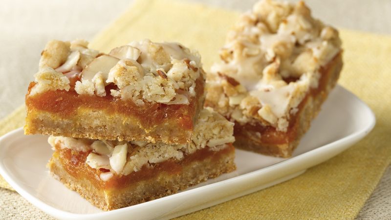 Apricot Bars with Cardamom-Butter Glaze