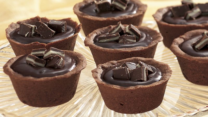 Mint Truffle Cookie Cups