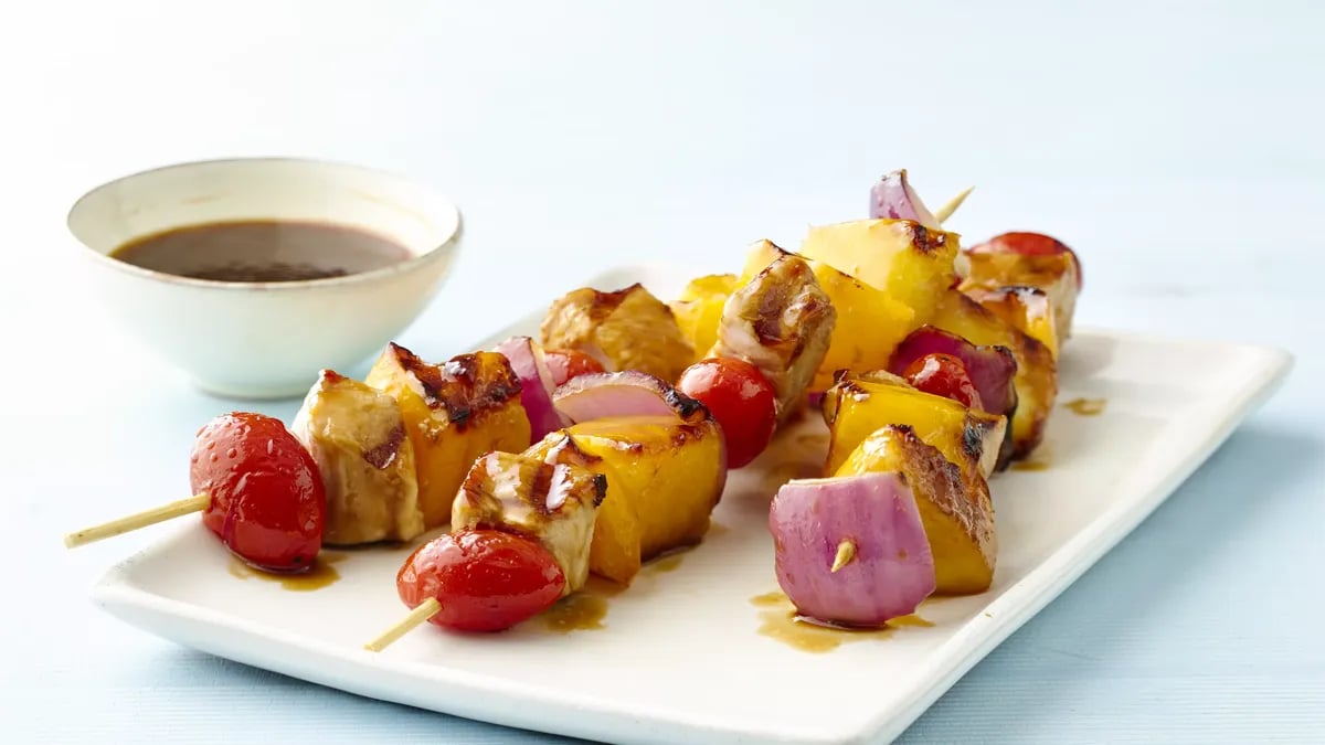 Hawaiian Chicken Kabobs