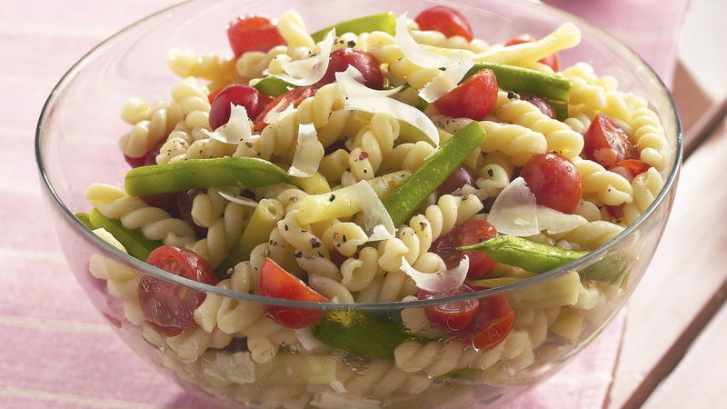 Gemelli with Fresh Green and Yellow Beans