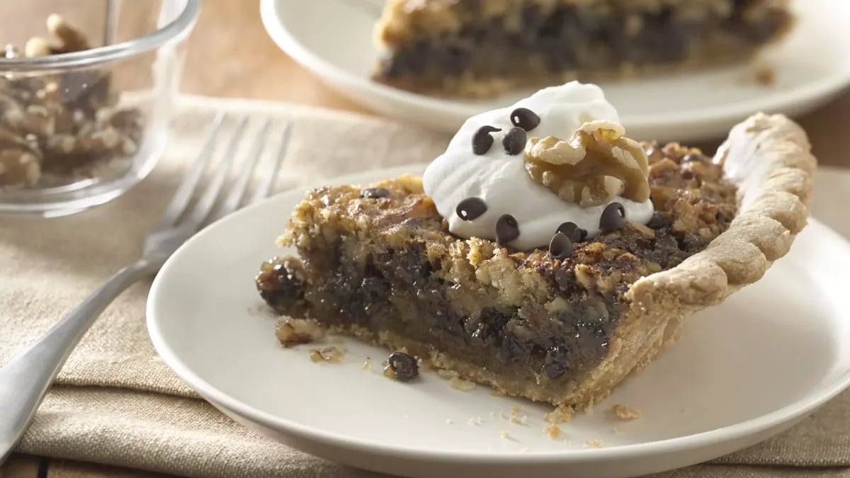 Kentucky Chocolate and Walnut Pie