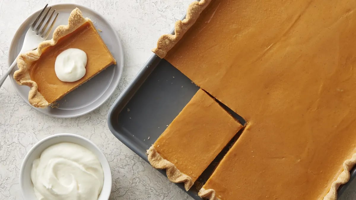 Sweet Potato Slab Pie with Marshmallow Whipped Topping