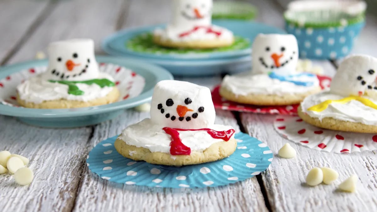 Melting Snowman Cookies