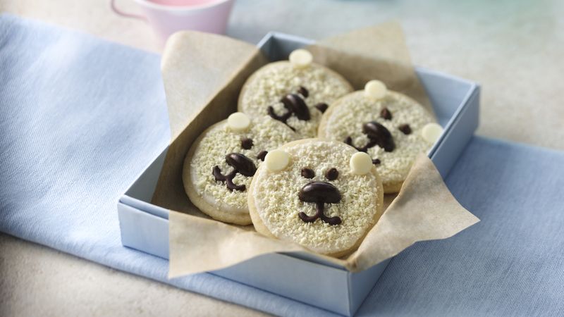 Baby Polar Bear Shortbread Cookies