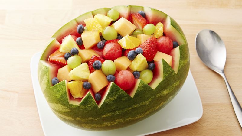 Carved Watermelon Bowl