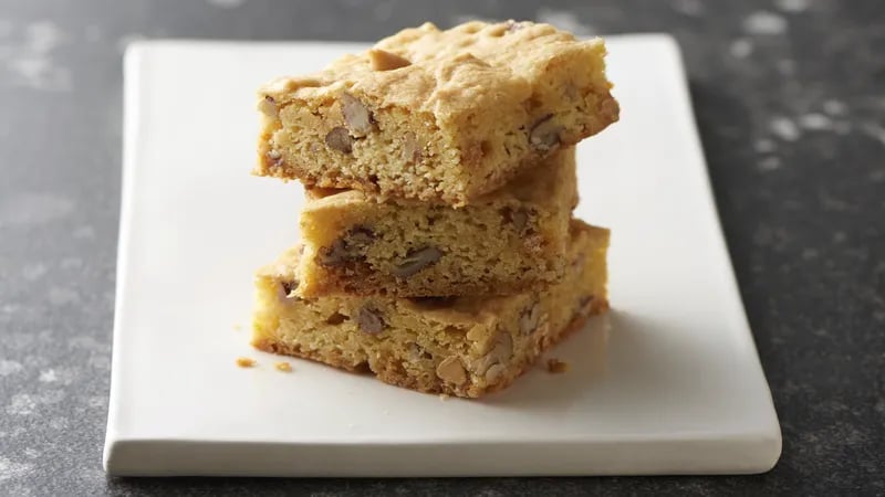 Butterscotch Cake-Mix Blondies