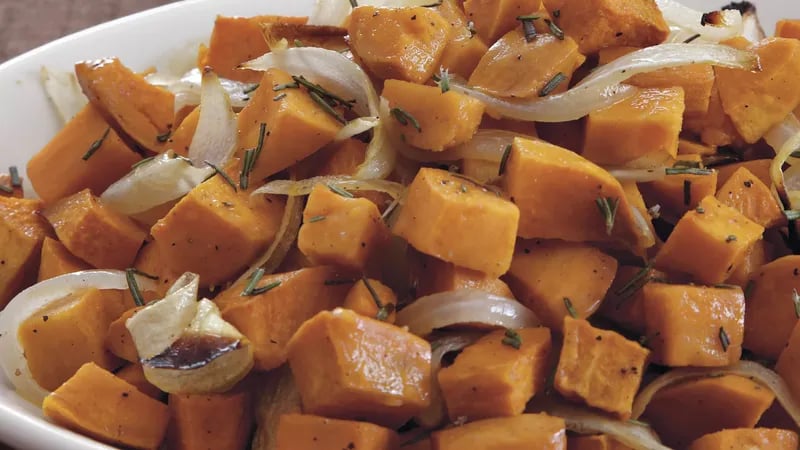 Warm Rosemary-Sweet Potato Salad