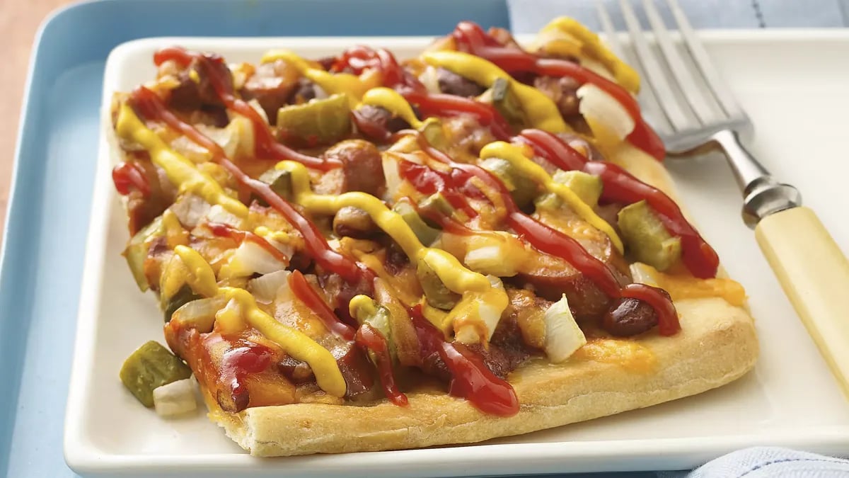 Chili-Cheese Dog Pizza