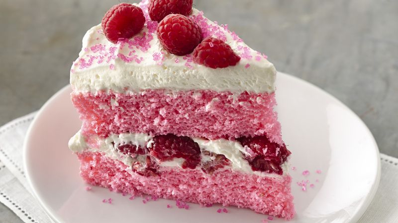 Hot Pink Raspberry and Cream Cake