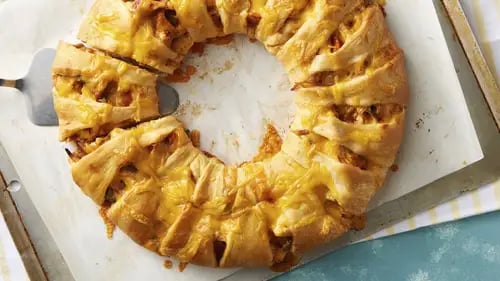 Sweet Hawaiian BBQ Chicken Crescent Ring