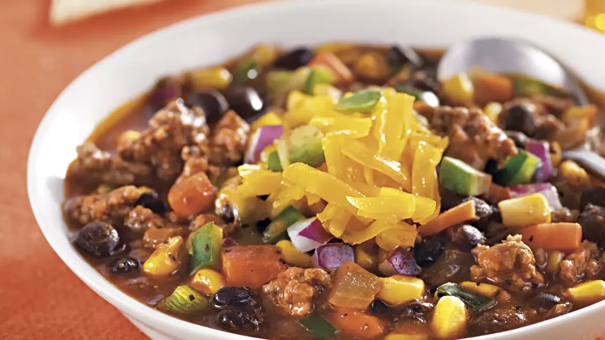 Southwestern Beef Chili with Corn