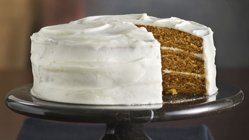 Incredibly Moist Pumpkin-Spice Cake with Cream Cheese Frosting