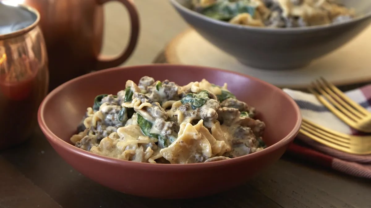 Venison Stroganoff