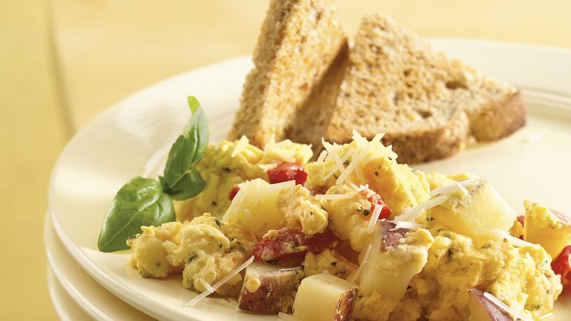 Huevos Revueltos con Papa y Especias