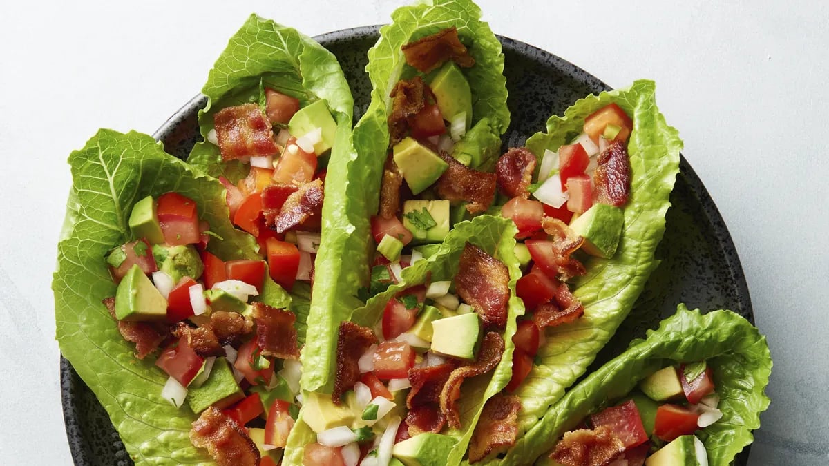 Loaded BLT Avocado Lettuce Wraps