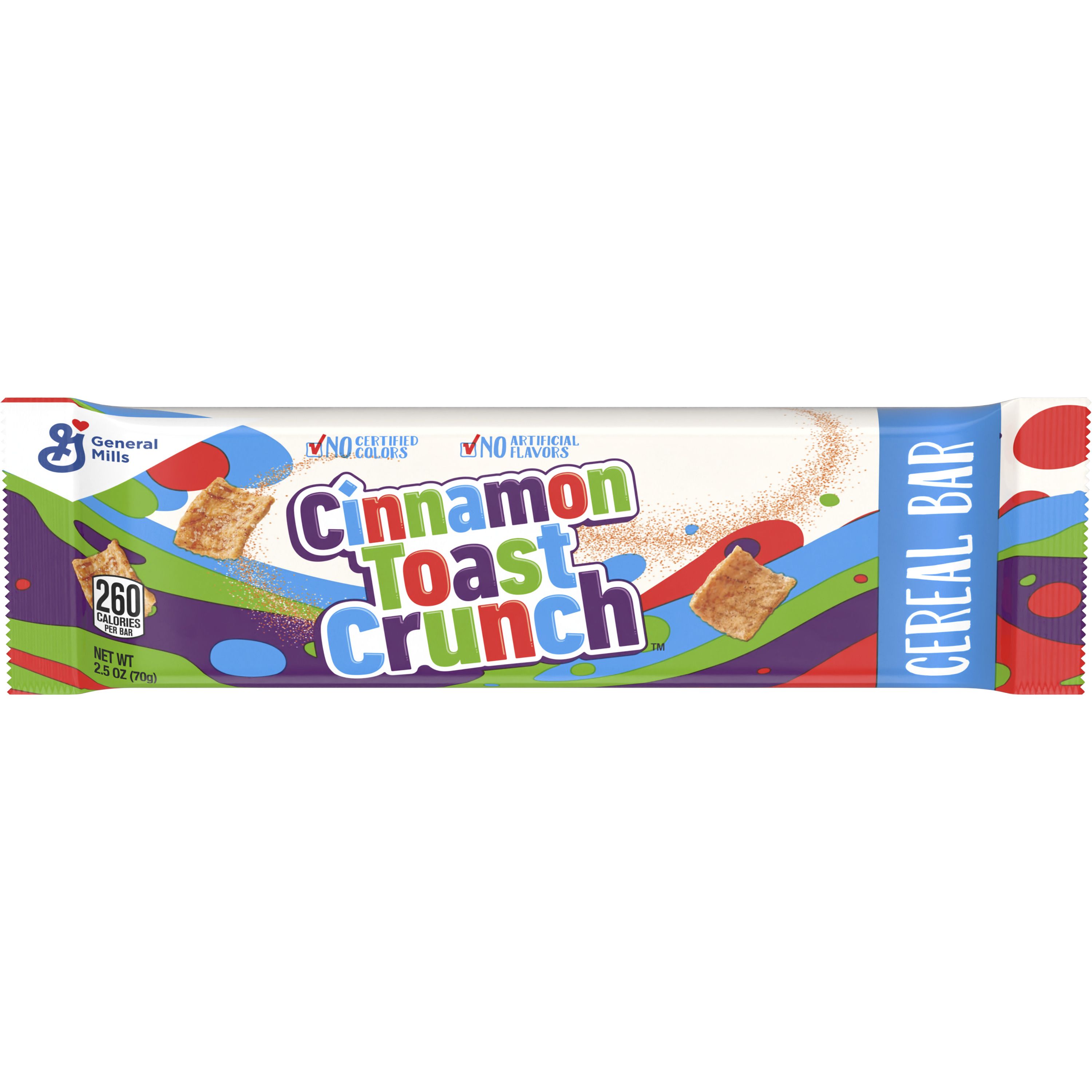 Front - 3D Cinnamon Toast Crunch Cereal Bar Single Serve Pouch 48/2.5 OZ