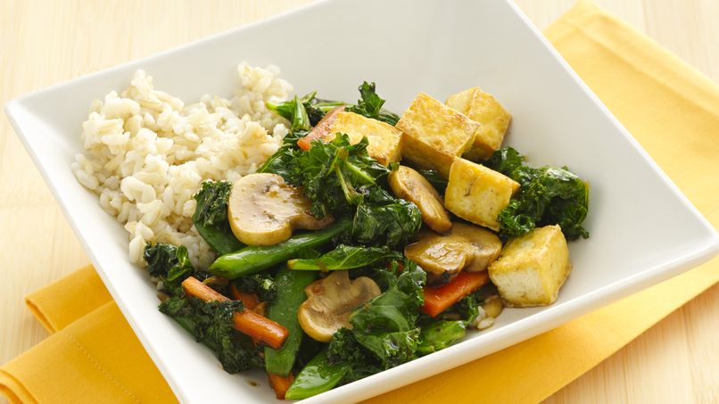 Gluten-Free Asian Kale and Tofu Stir-Fry