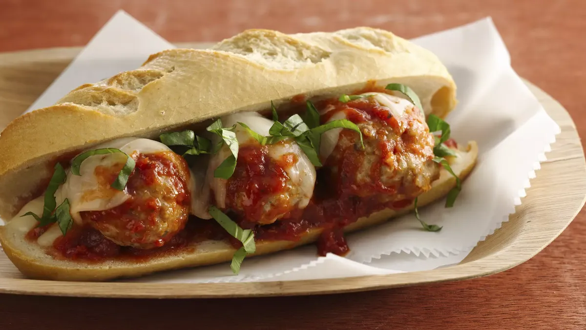 Homestyle Turkey Meatball Subs