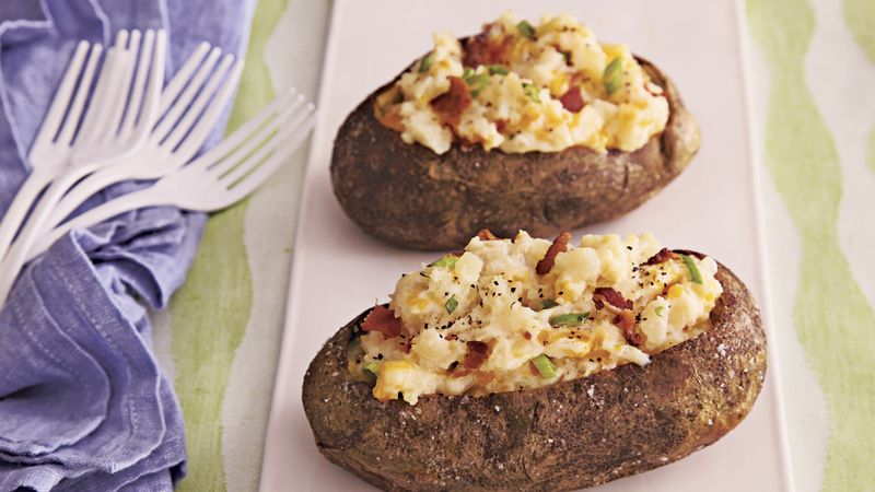 Cheddar-Bacon Twice-Baked Potatoes