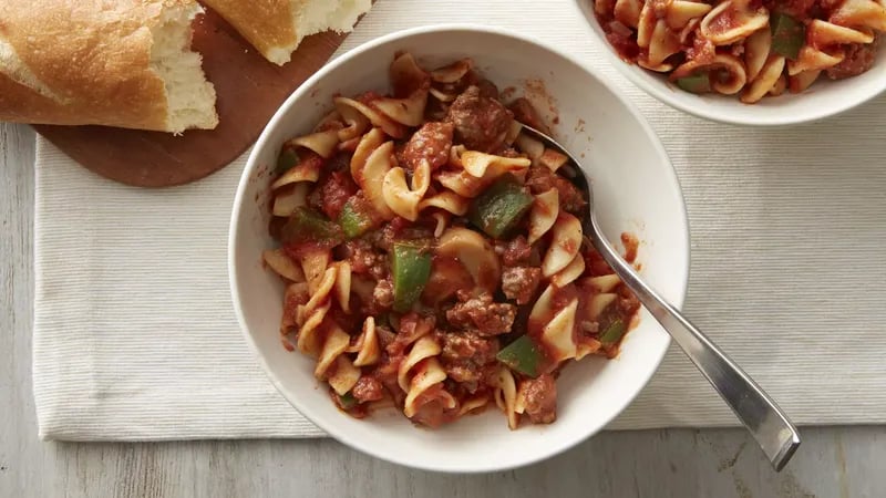 Saucy Ground Beef and Noodles