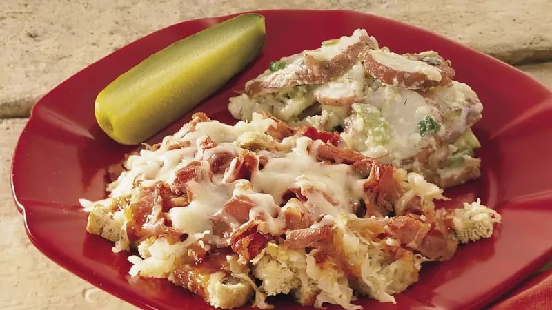 Open-Faced Reuben Casserole