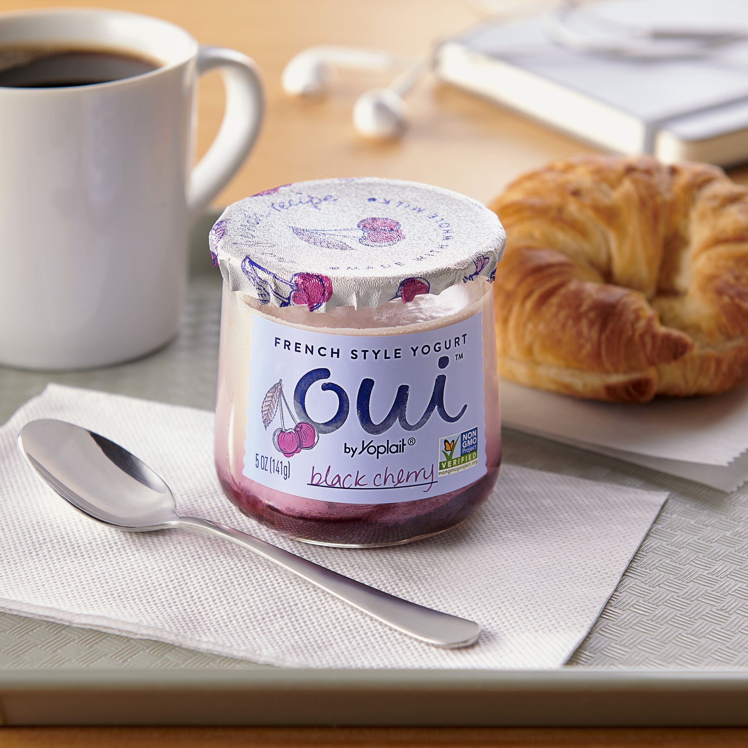  Styled Oui(TM) by Yoplait(R) French Style Yogurt, Black Cherry