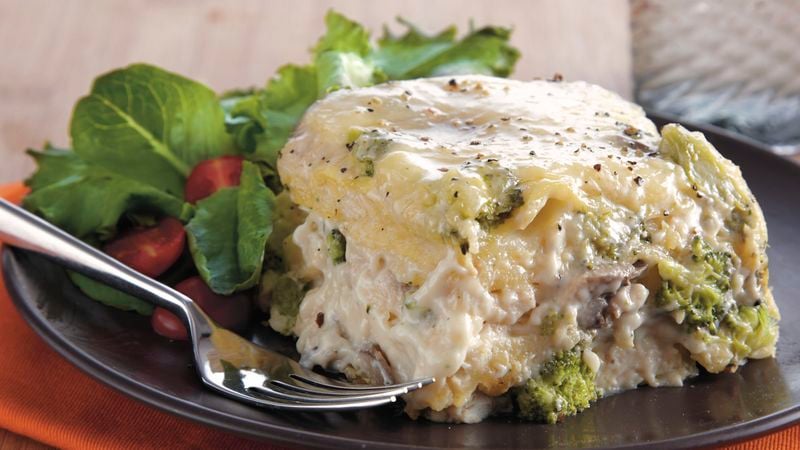 Slow-Cooker Chicken Broccoli Lasagna