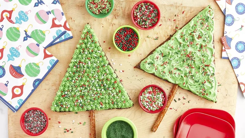 Brownie Christmas Trees