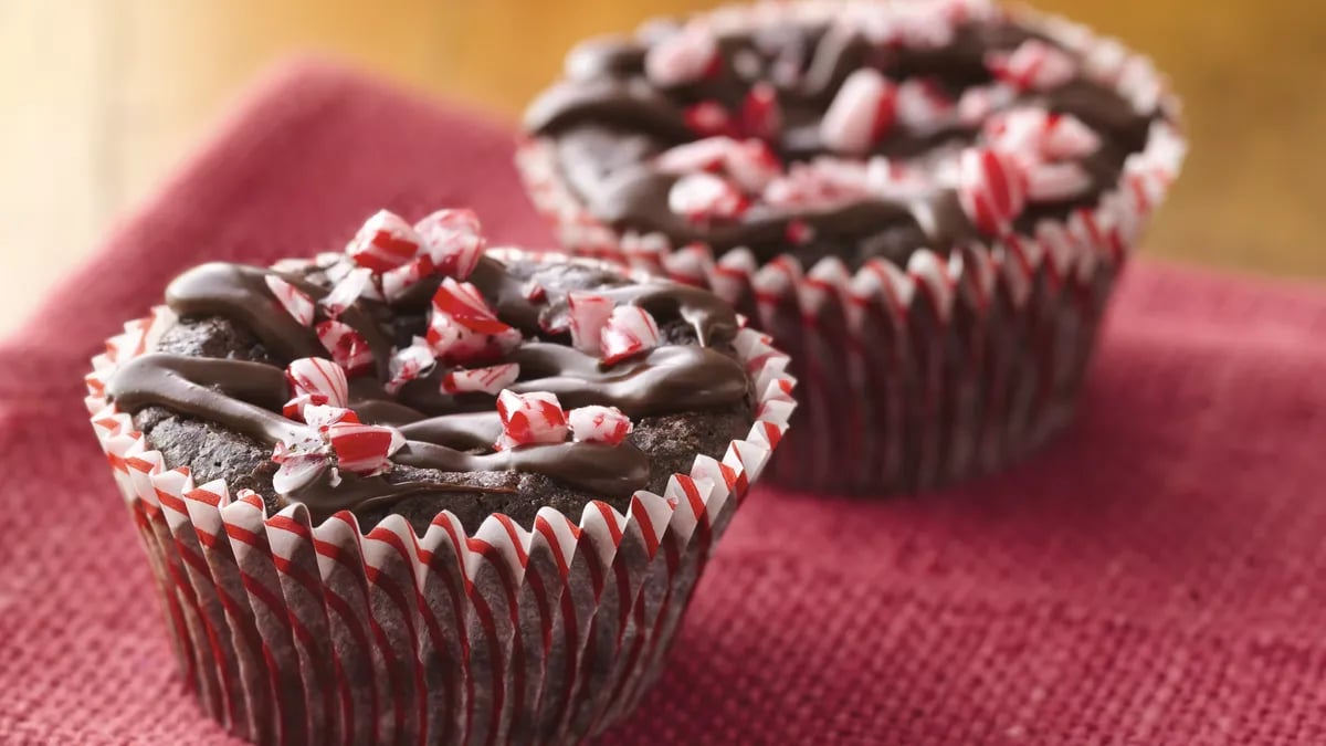 Gluten-Free Caleb's Peppermint Brownie Cakes