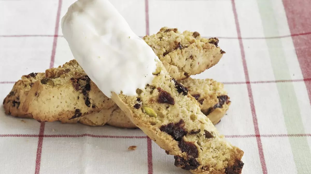 Cherry-Pistachio Biscotti