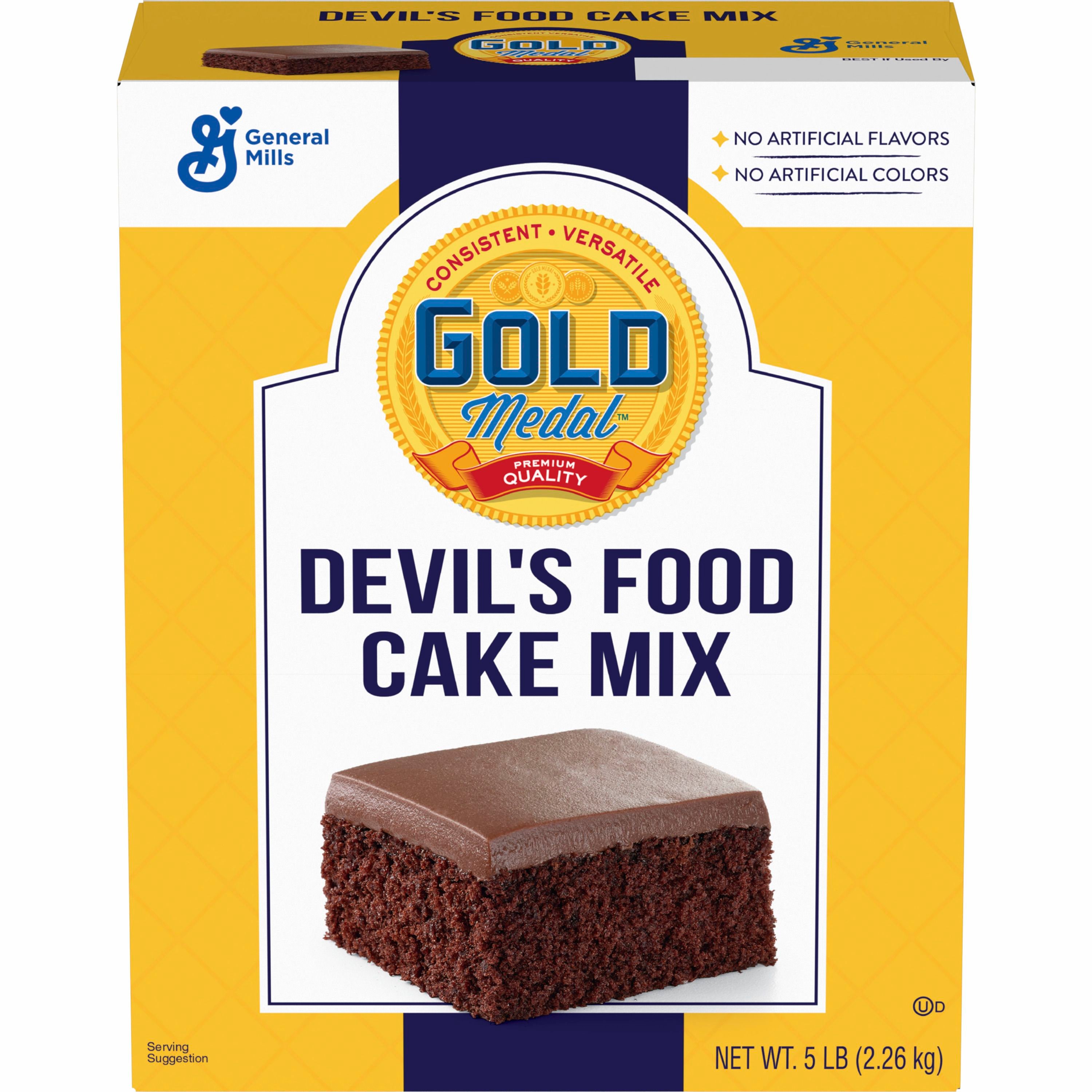 Front - 3D Gold Medal Cake Mix Devil's Food (6 ct) 5 lb