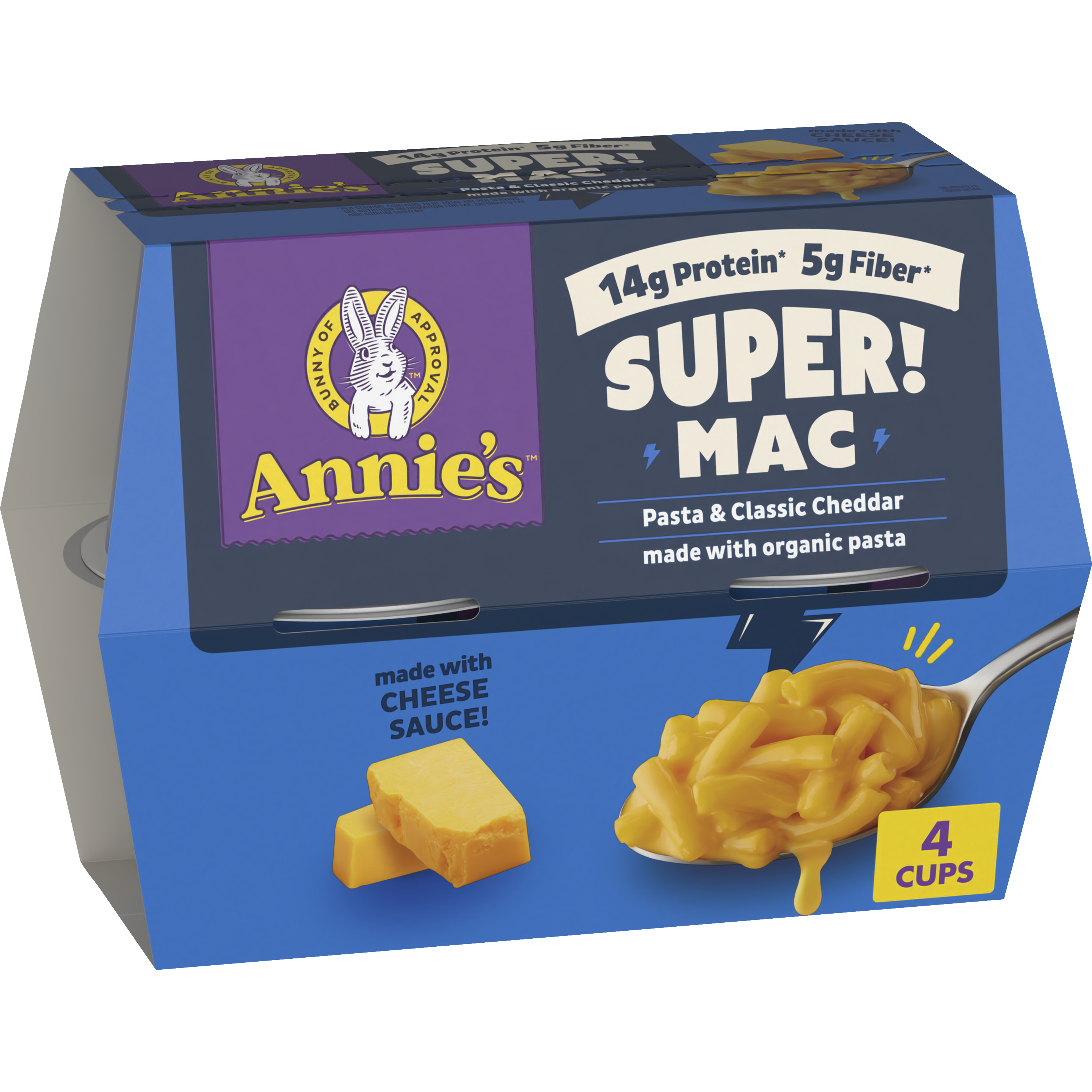 Super! Mac Classic Cheddar Microwavable Mac & Cheese Cup | Annie's