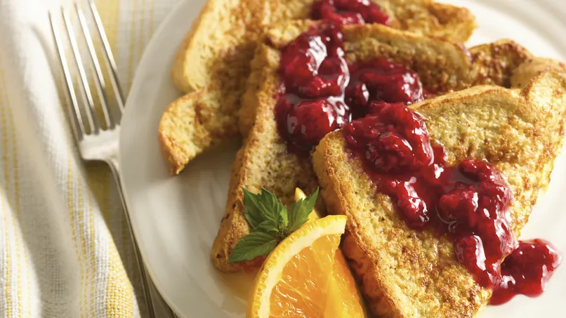 Whole-Grain Raspberry French Toast