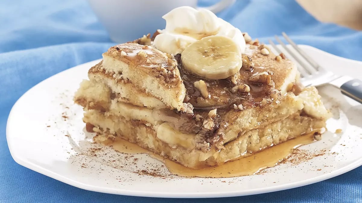 Banana Pecan Pancake Bake