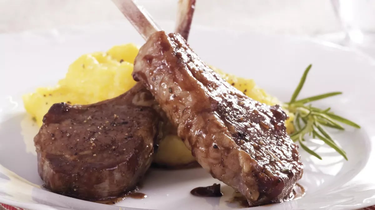 Cherry-Glazed Lamb Chops