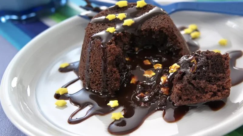 Midnight Molten Brownie Cupcakes