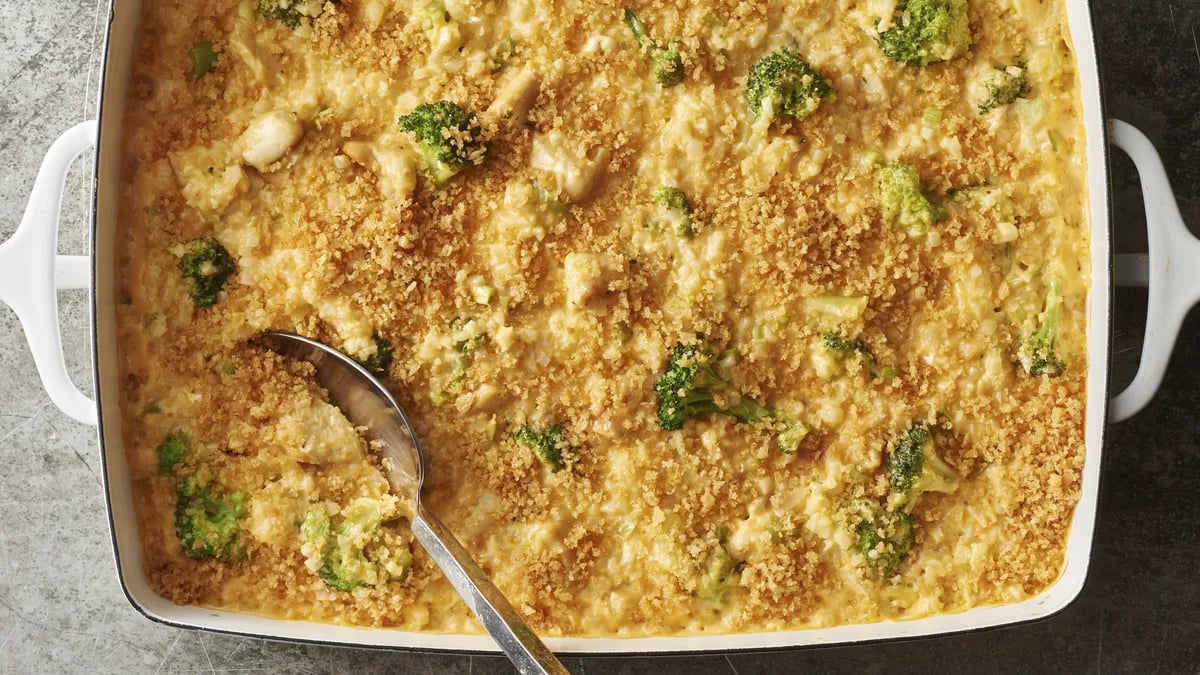 Chicken and Riced Cauliflower Casserole