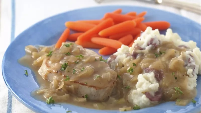 Pork Chops in Country Onion Gravy