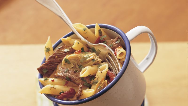 Penne with Beef and Sun-Dried Tomatoes