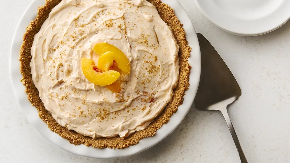 No-Bake Peach Pie