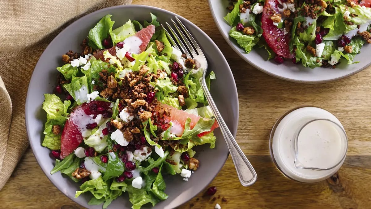 Winter Fruit Salad with Feta 