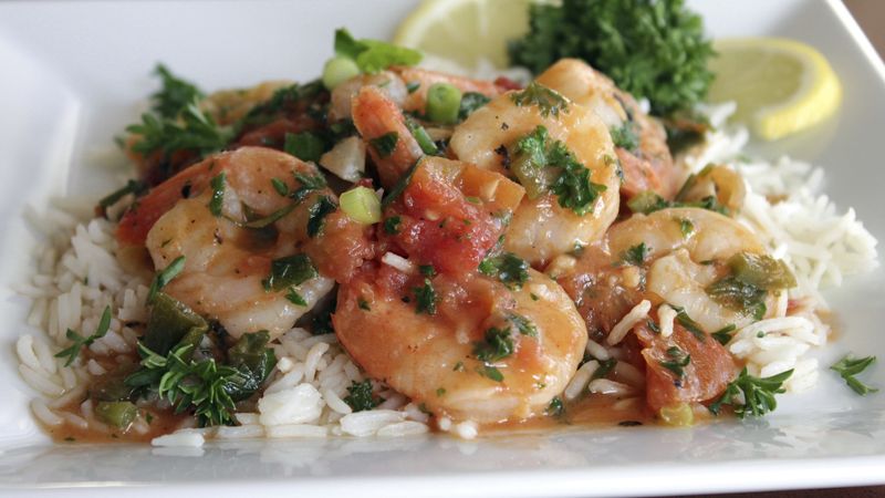 Spicy Shrimp Scampi with Muir Glen® Organic Tomatoes