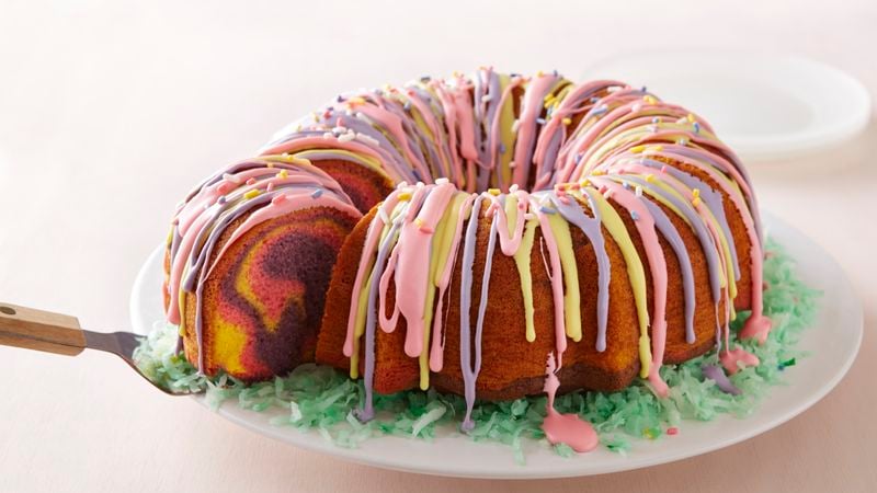 Best Rainbow Bundt Cake Recipe - How to Make Rainbow Bundt Cake