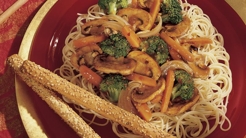 Five-Spice Mushroom and Broccoli Stir-Fry