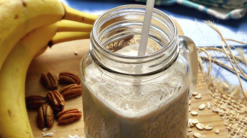 Coconut Milk and Banana Smoothie