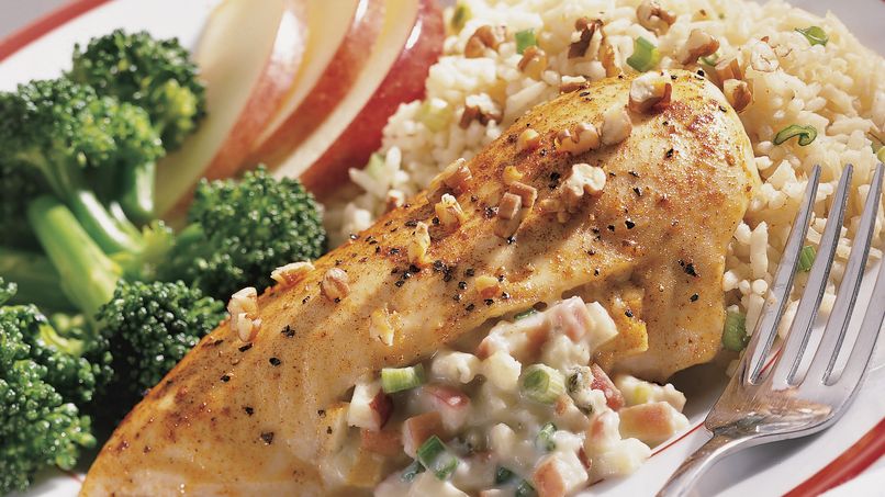 Blue Cheese And Apple-stuffed Chicken Breasts