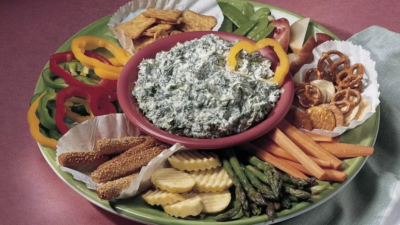 Savory Spinach Dip (lighter recipe)